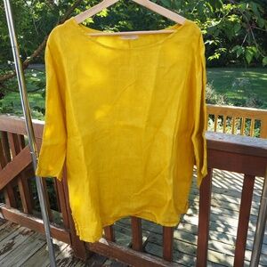 Giusy Italian made 100% Linen Women’s size L Tunic